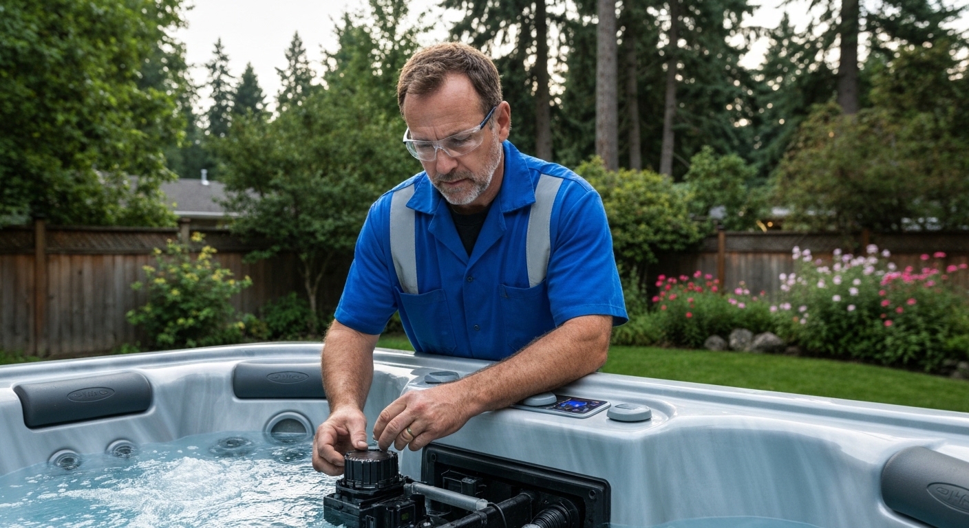 Hot tub repair in Airway Heights, Washington
