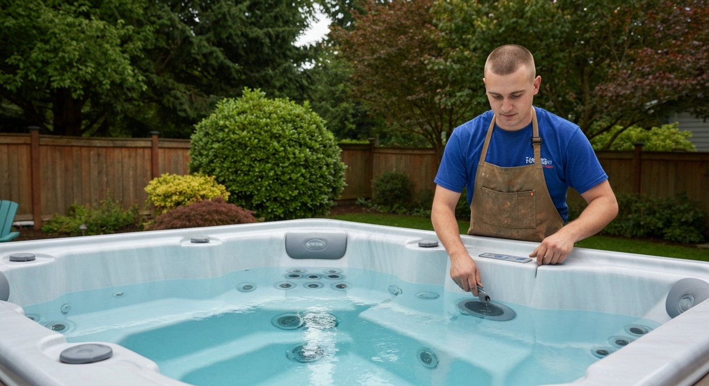 Hot tub repair in Greenacres, Washington