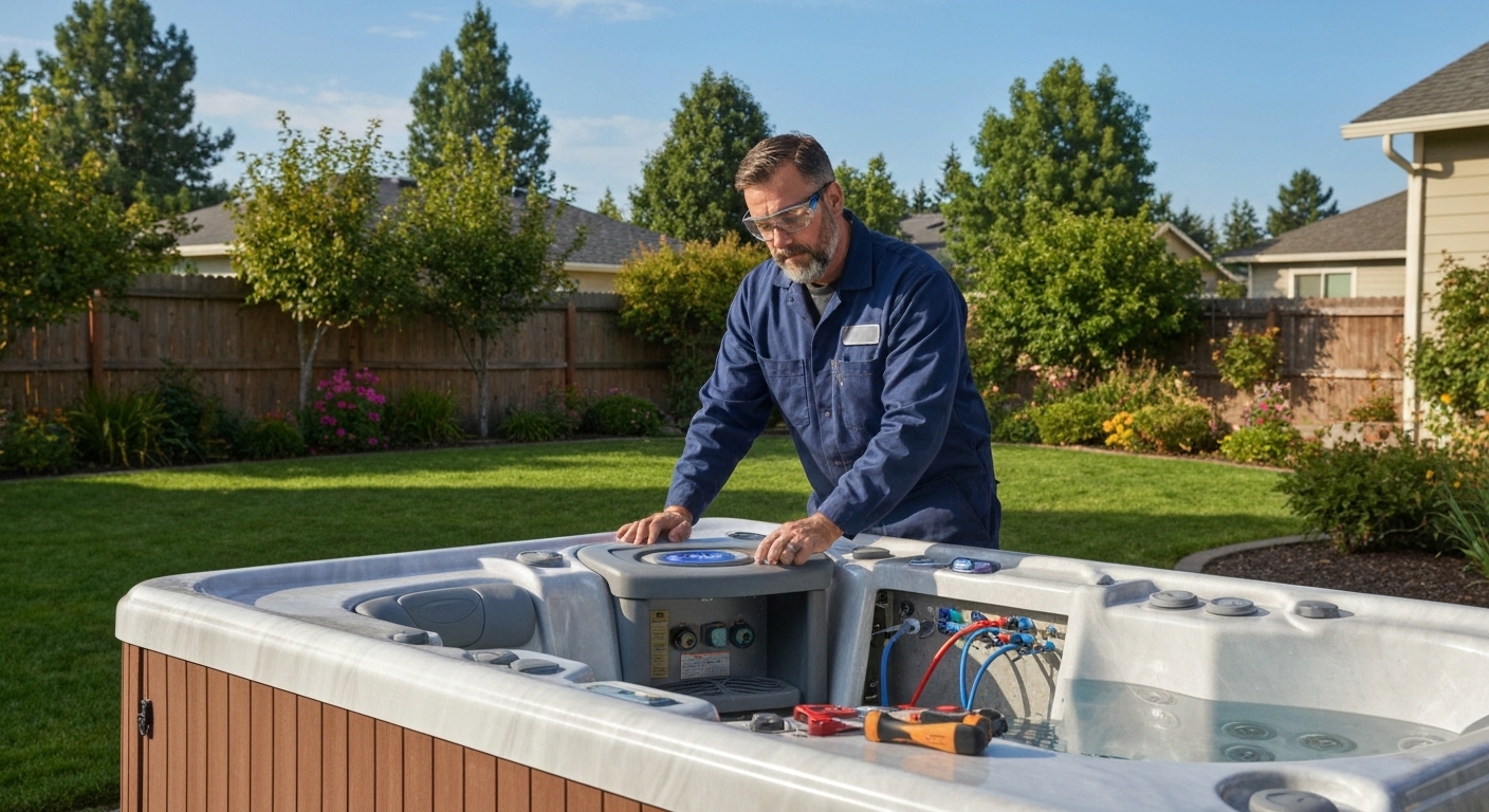Hot tub repair in Liberty Lake, Washington