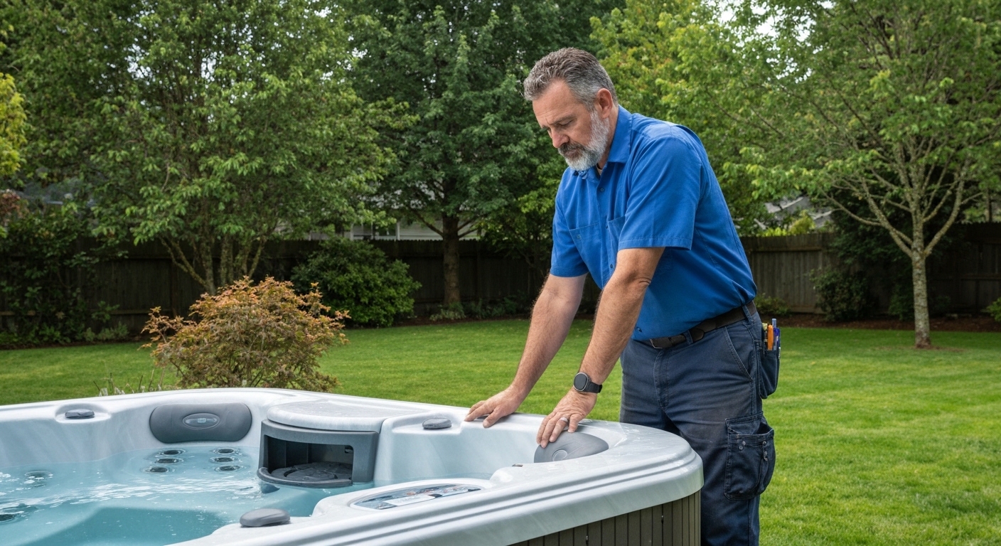Hot tub repair in Millwood, Washington
