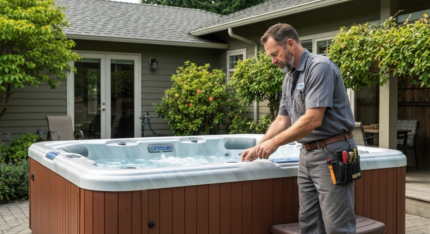 Hot tub repair in Otis Orchards, Washington